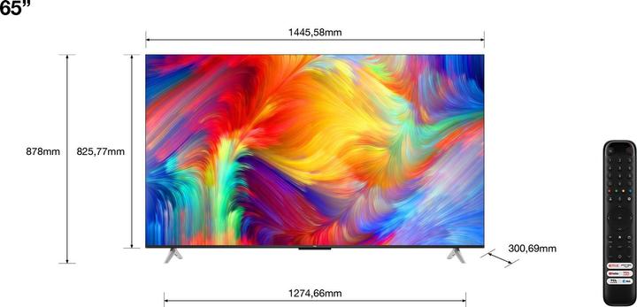 TCL 65P638 (65", LED, 4K, 2023)