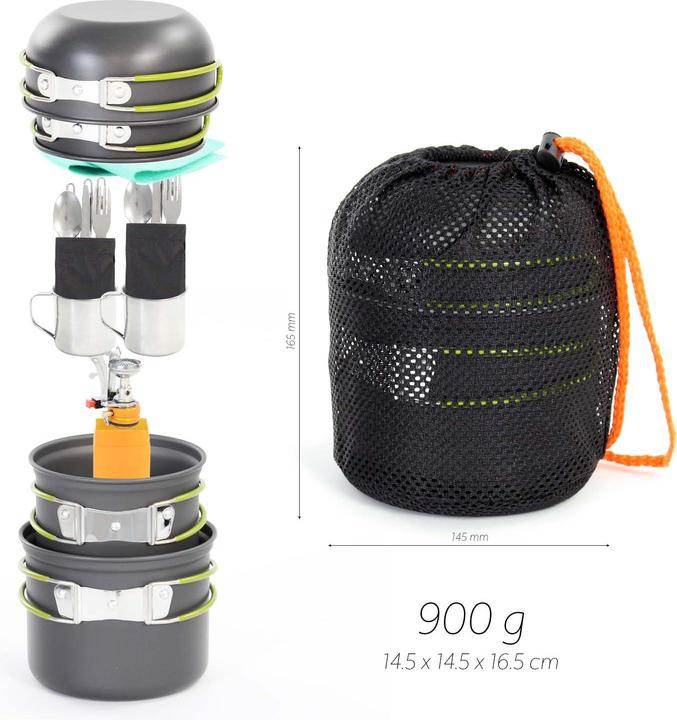 Image du produit Toboli Set de vaisselle de camping 16