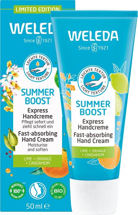 Produktbild Weleda Summer Boost Express Handcreme Tb 50 ml (50 ml)