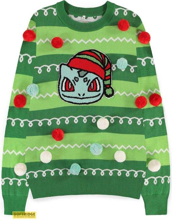 Image du produit Difuzed POKEMON - Bulbizarre - Pull de Noël Ponpons (M) (M)