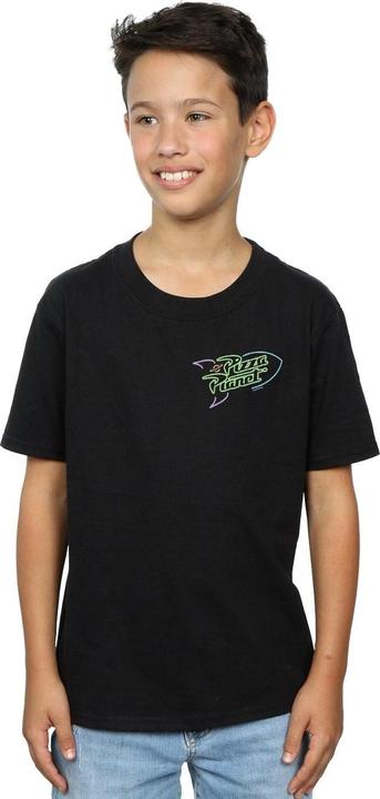 Immagine prodotto Disney Toy Story Neon Pizza Planet Breast Print Maglietta Ragazzi (128)