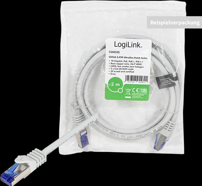 Produktbild LogiLink Netzwerkkabel (S/FTP, CAT6a, 7.50 m)