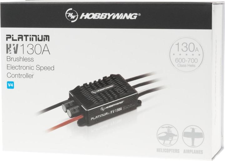 Actual product image Hobbywing Platinum Pro 130A V4 OPTO HV