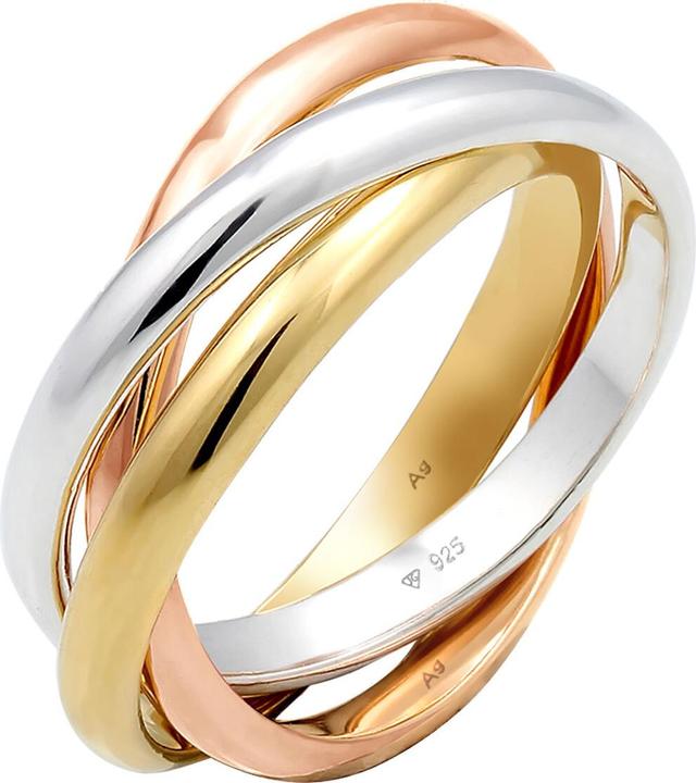 Actual product image Elli Wickelring Trio Tri-Color (56, 925 Silver)