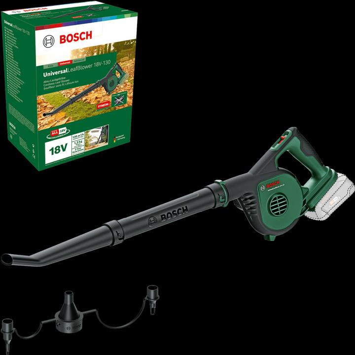 Actual product image Bosch Home & Garden UniversalLeafBlower 18V-130 (Rechargeable battery operated, Leaf blower)