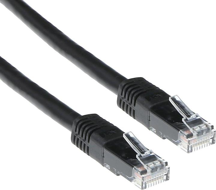Image du produit IB8952 Câble réseau 0,25 m Cat6 U/UTP (UTP) Noir (U/UTP, CAT6, 0.25 m)