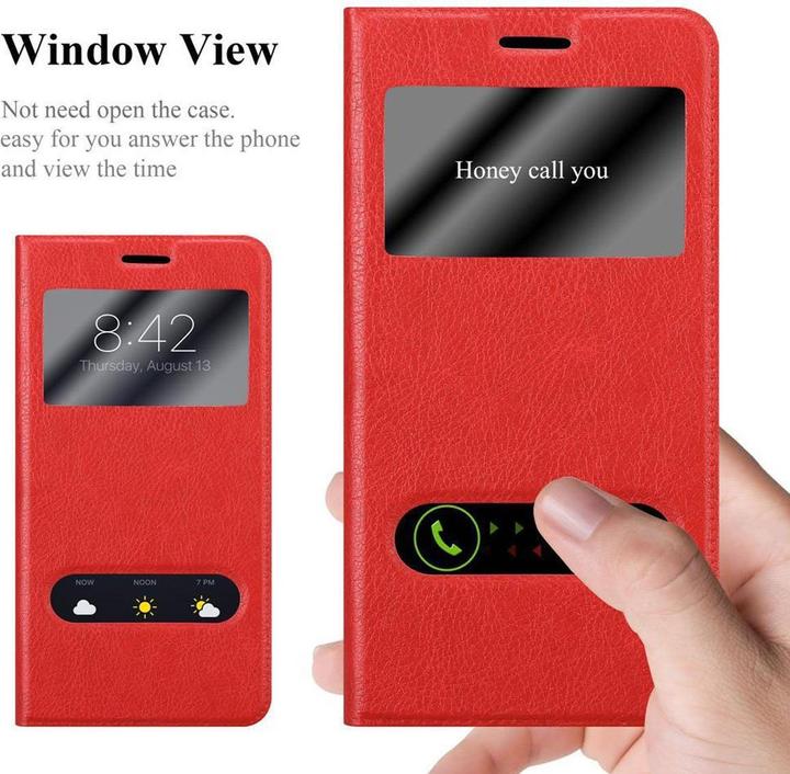 Actual product image Cadorabo Book with View double window cover (Motorola Moto G5 Plus)
