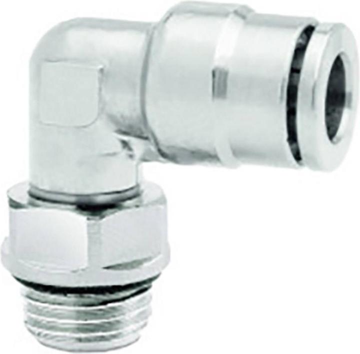 Produktbild Norgren Drehbare Winkel-Einschraubverbindung 90° (Winkelhahnstück, 4 mm)