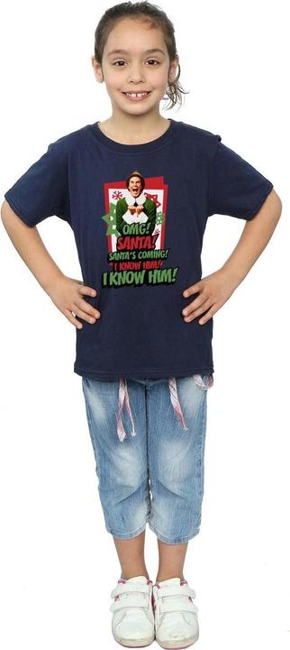 Immagine prodotto Elf OMG Santa Maglietta Ragazze (128)