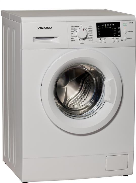 SanGiorgio F614BL front loading washing machine 6 kg 1400 rpm D White (6 kg, Right)