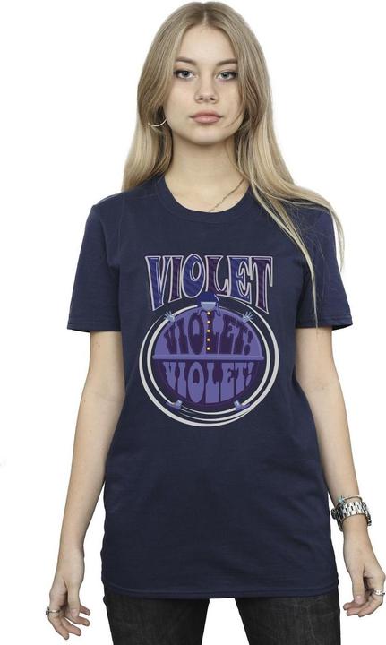 Immagine prodotto Willy Wonka & the Chocolate Factory Violet Turning Violet Maglietta Ampia Donna (XXL)
