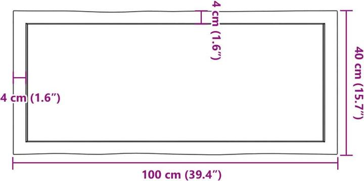 Produktbild VidaXL Chaim (100 x 40 x 6 cm)