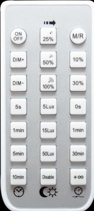 Actual product image Dotlux Remote control
