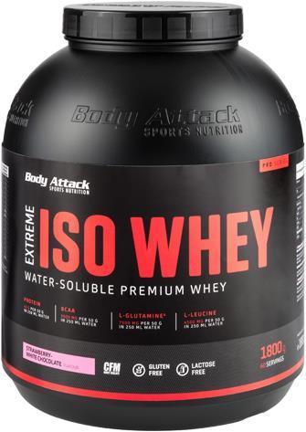 Actual product image Body Attack Extreme Iso Whey Professional (1800g can) (Cookies and Cream, 1 pcs., 1800 g)