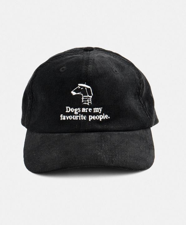 Immagine prodotto Plakativ «Dogs are my favourite people» Corduroy Cap Black