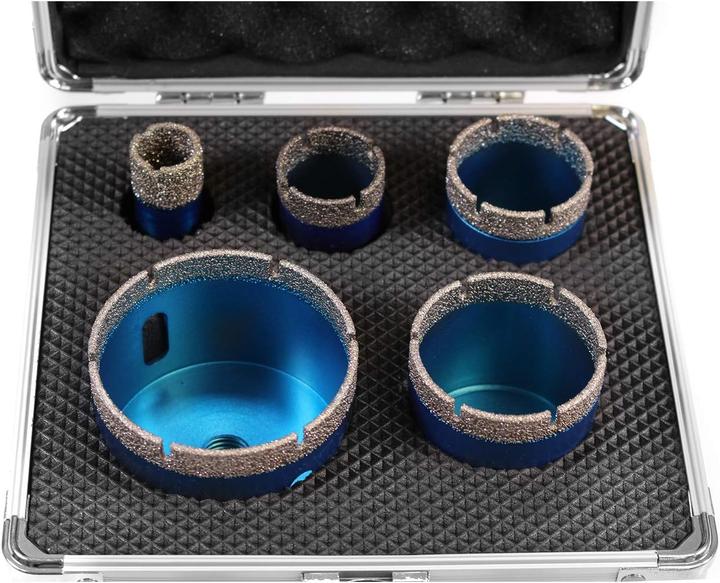 Immagine prodotto EDW Set di punte per piastrelle (35 mm, 40 mm, 50 mm, 68 mm, 20 mm)