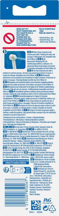 Energy Label Oral-B WaterJet (Oral irrigator attachments)