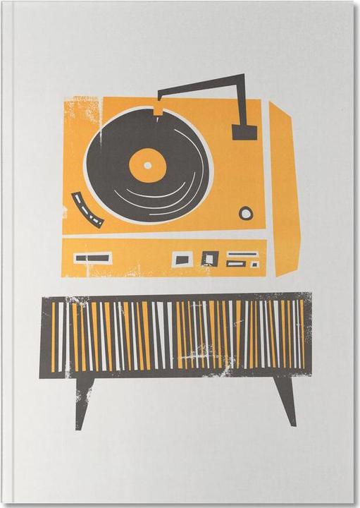 Produktbild Juniqe Vinyl Junkie - Retro (A4, Gepunktet)