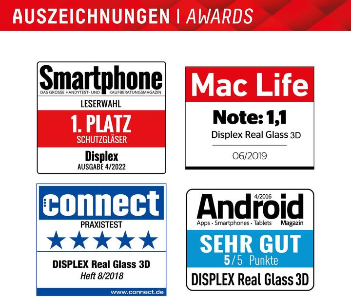 Produktbild Displex Real Glass, Full Cover Panzerglas (1 Stück, Samsung Galaxy S24+, Samsung Galaxy S25+)