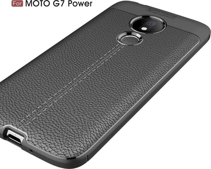 Produktbild Screenguard Motorola Moto G7 Power Hülle Leather Design TPU Cover (Motorola Moto G7 Power)