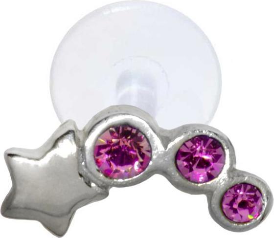 Produktbild Bijouteria Ohrpiercing (Bioplast, Kristall, Silber 925)