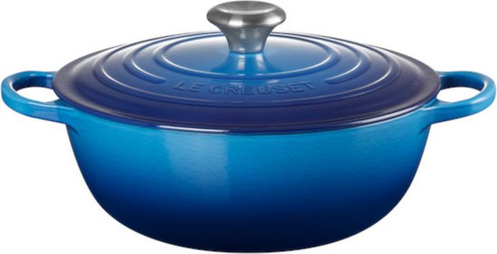 Actual product image Le Creuset La Marmite Signature 28 cm Azure (28 cm, Casserole + Stewpot, Cast iron)