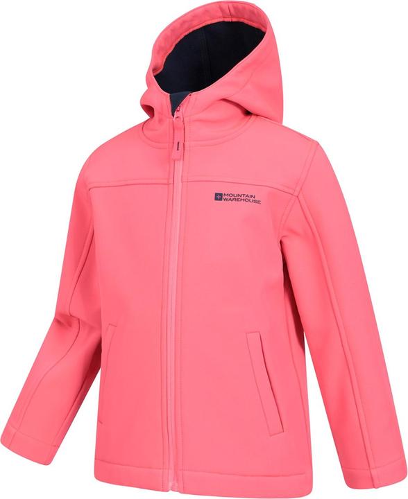 Actual product image Mountain Warehouse Childrens/Kids Exodus Water Resistant Soft Shell Jacket (128)