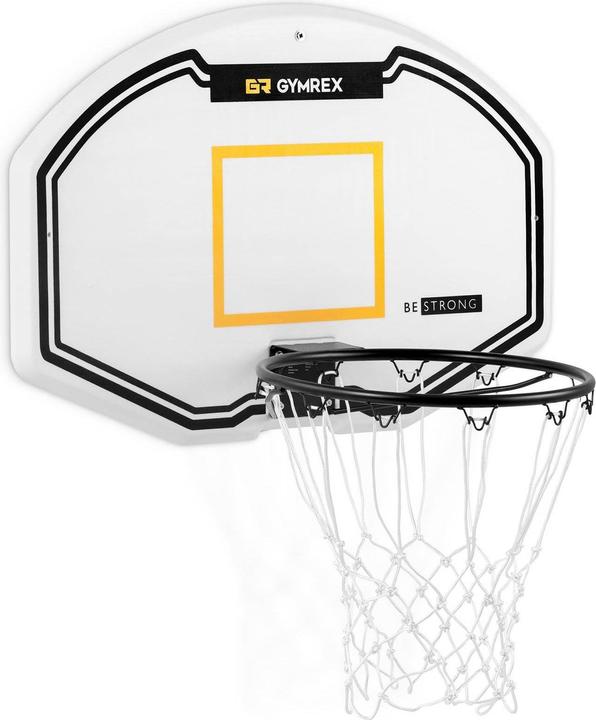 Gymrex Basketballbrett mit Korb 91x61 cm wetterfest Basketballring Ø 42,5 cm Korbanlage