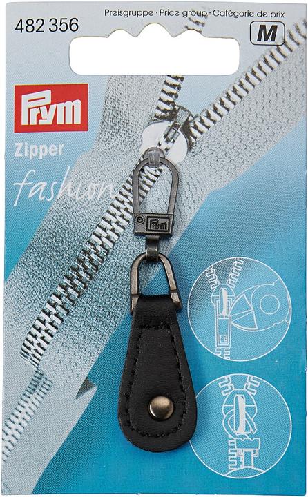 Prym Fashion-Zipper Lederimitat, rund