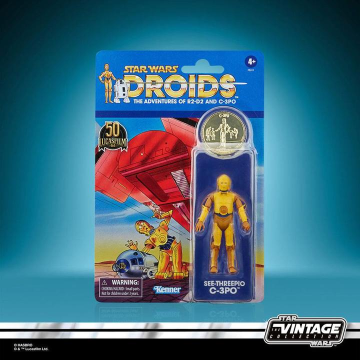 Actual product image Hasbro Star Wars: Droids Vintage Collection Action Figure 2021 Sea-Threepio (C-3PO)