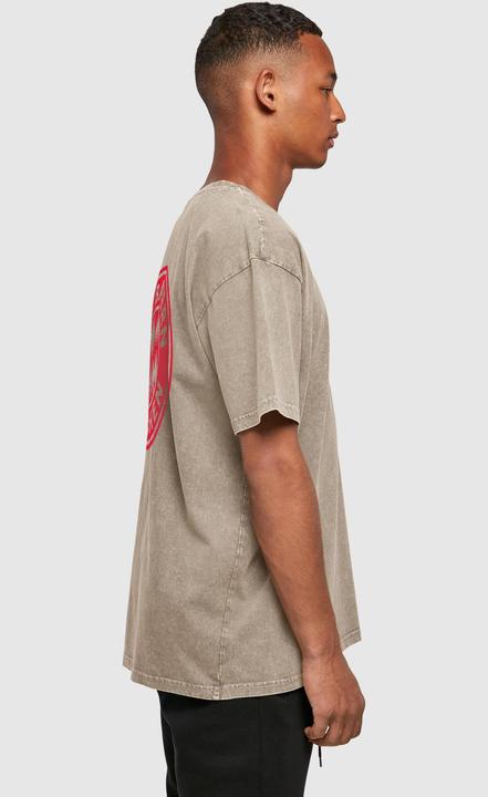 Actual product image FC Bayern München Mia San Mia Red Acid Washed Heavy Oversize Tee - 111611 (L)