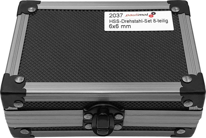 Immagine prodotto Paulimot Set di utensili per tornitura in HSS da 8 pezzi, 6 x 6 mm (6 mm)