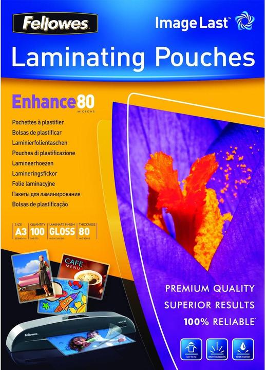 Actual product image Fellowes Enhance 80 (A3, 100 Piece, 80 µm)