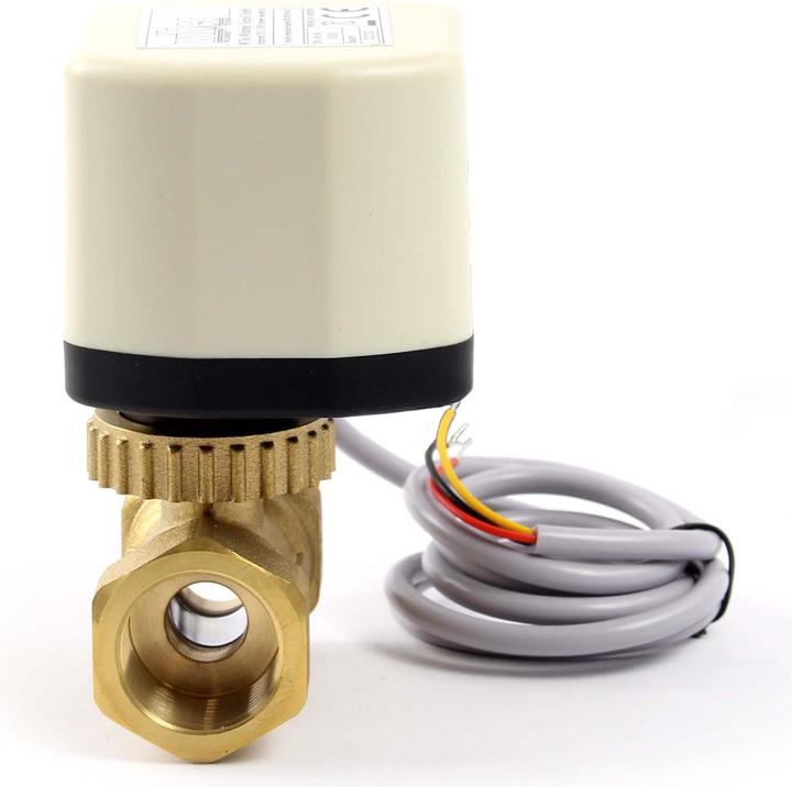 Image du produit Wiltec Vanne 2 voies motorisée Motovanne Électrovanne de zone deux à bille chauffage 230V DN25 33.7mm (1&qu