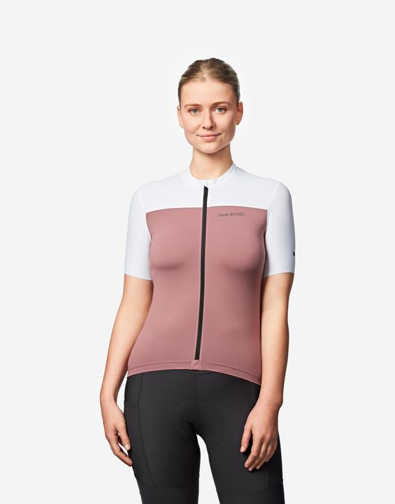 Van rysel Women's fitted short-sleeved EDR 2 road bike jersey - pink