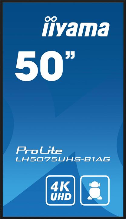 Image du produit iiyama 50" 3840x2160, UHD VA panel, Haze 25%, 5 (3840 x 2160 pixels, 49.50")