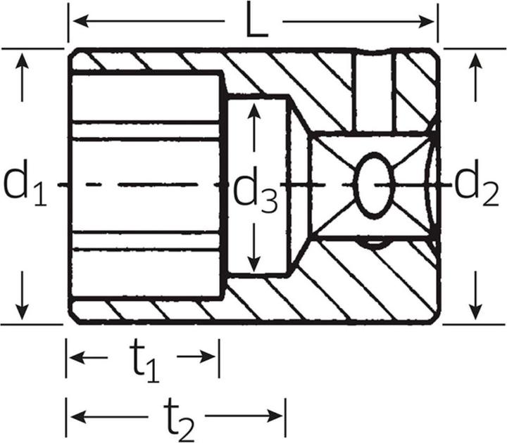 Actual product image Stahlwille Hex socket (7/16")