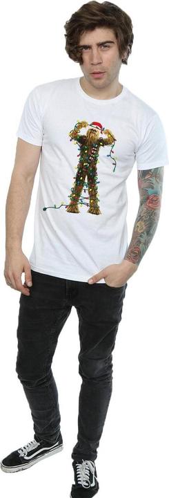 Immagine prodotto Star Wars Chewbacca Christmas Lights Maglietta Uomo (L)