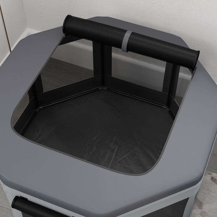 Immagine prodotto PawHut Welpenauslauf Oxford, Nylon Grau