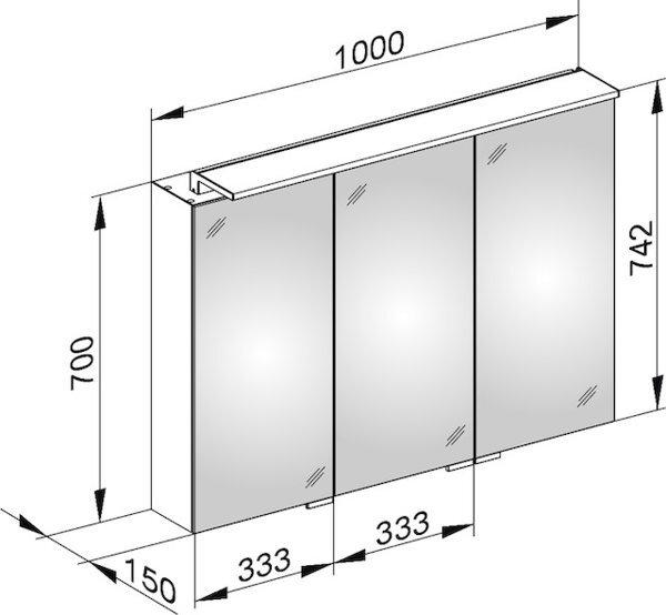 Produktbild Keuco Spiegelschrank ROYAL L1