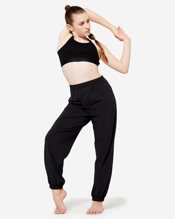 Image du produit Domyos Pantalon de danse Modern Jazz filles large et léger - noir (14, 15, 16)