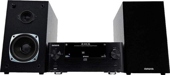 Actual product image Aiwa MSBTU-500 Stereo System Bluetooth®, AUX, CD, USB, FM, 50W Black (Bluetooth, CD player, 1x 50 W)