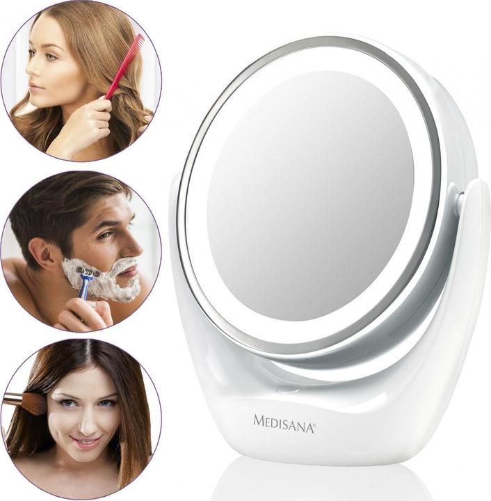 Actual product image Medisana CM 835 2in1 Cosmetic mirror, Ø 12 cm