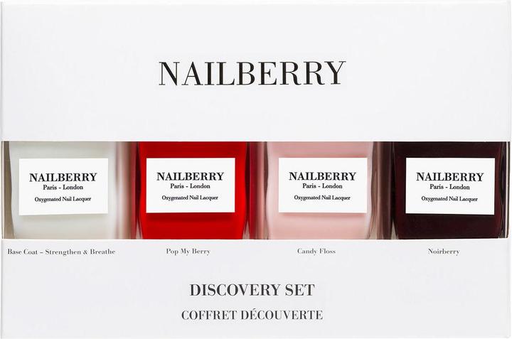Nailberry Discovery Set (Noirberry, Candy Floss, Pop My Berry, Farblack, Base Coat)