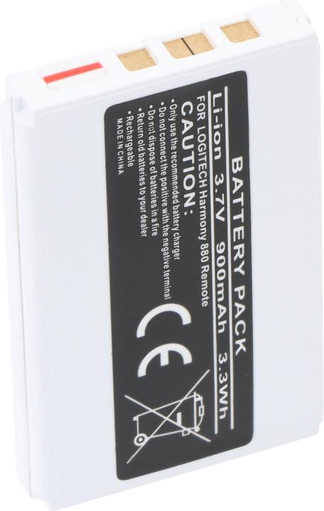 Image du produit Logitech Akku Harmony 900, 880, 885, 890, 720 (1 pcs, Spécifique à l'appareil, 900 mAh)