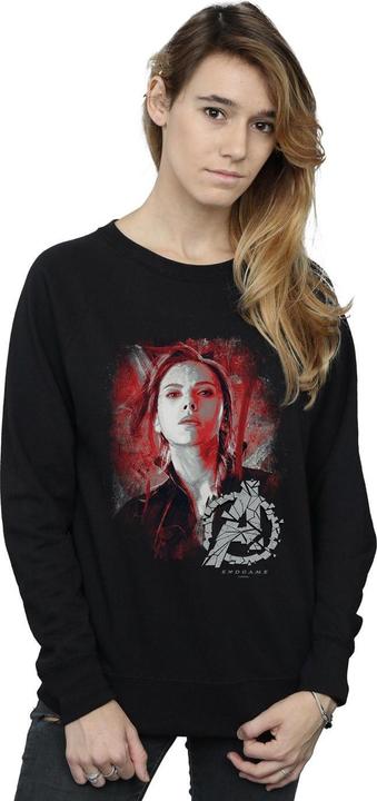 Actual product image Womens/Ladies Avengers Endgame Black Widow Brushed Sweatshirt (L)