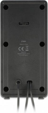 Actual product image Delock USB stereo 2.0 speaker with 3.5 mm jack and USB power