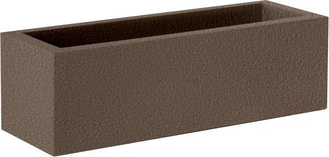Actual product image Newgarden JARA 100 Planter XXL large square 100x35x32cm bronze 52L with water reservoir outdoor (100 lm)