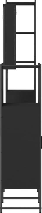 Actual product image VidaXL Bathroom furniture set Mirror cabinet Vanity unit Bathroom cabinet 4-piece black