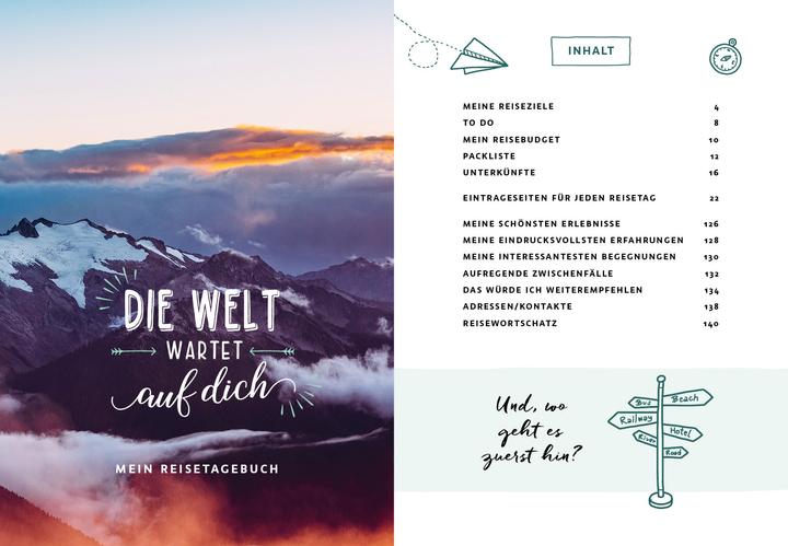 Immagine prodotto Die Welt wartet auf dich – Mein Reisetagebuch (Tedesco, 2020)